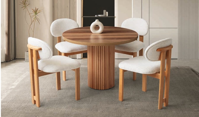 Dünya Walnuss-Esstisch